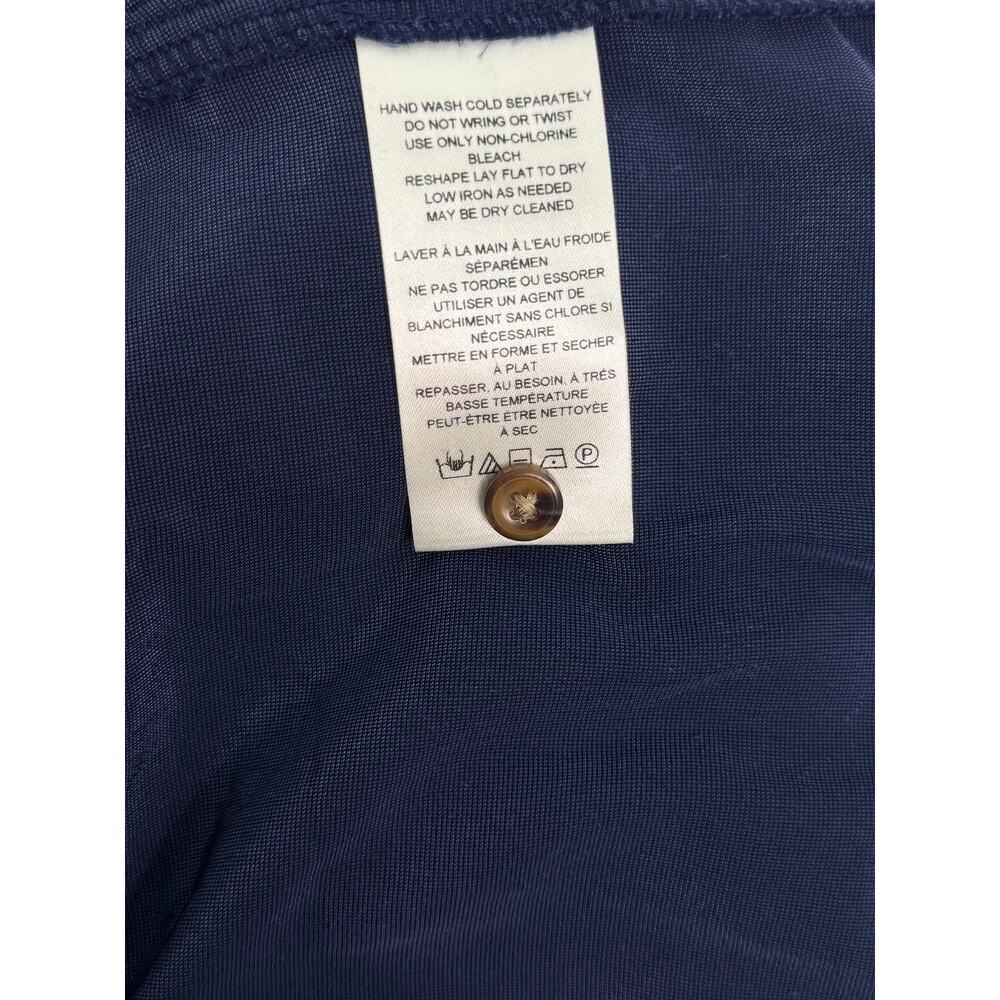 Pilcro Navy Blue Velvet Button Up Shirt Size Small NWT - Picture 11 of 12